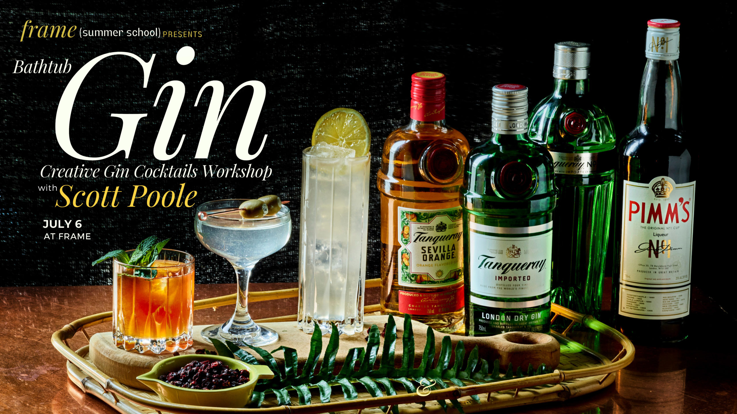 Bathtub Gin: Creative Gin Cocktails Workshop with Scott Poole