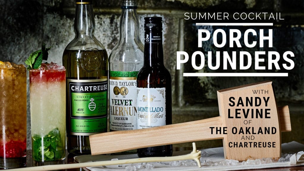 Summer Cocktail Porch Pounders with Sandy Levine of the Oakland at frame