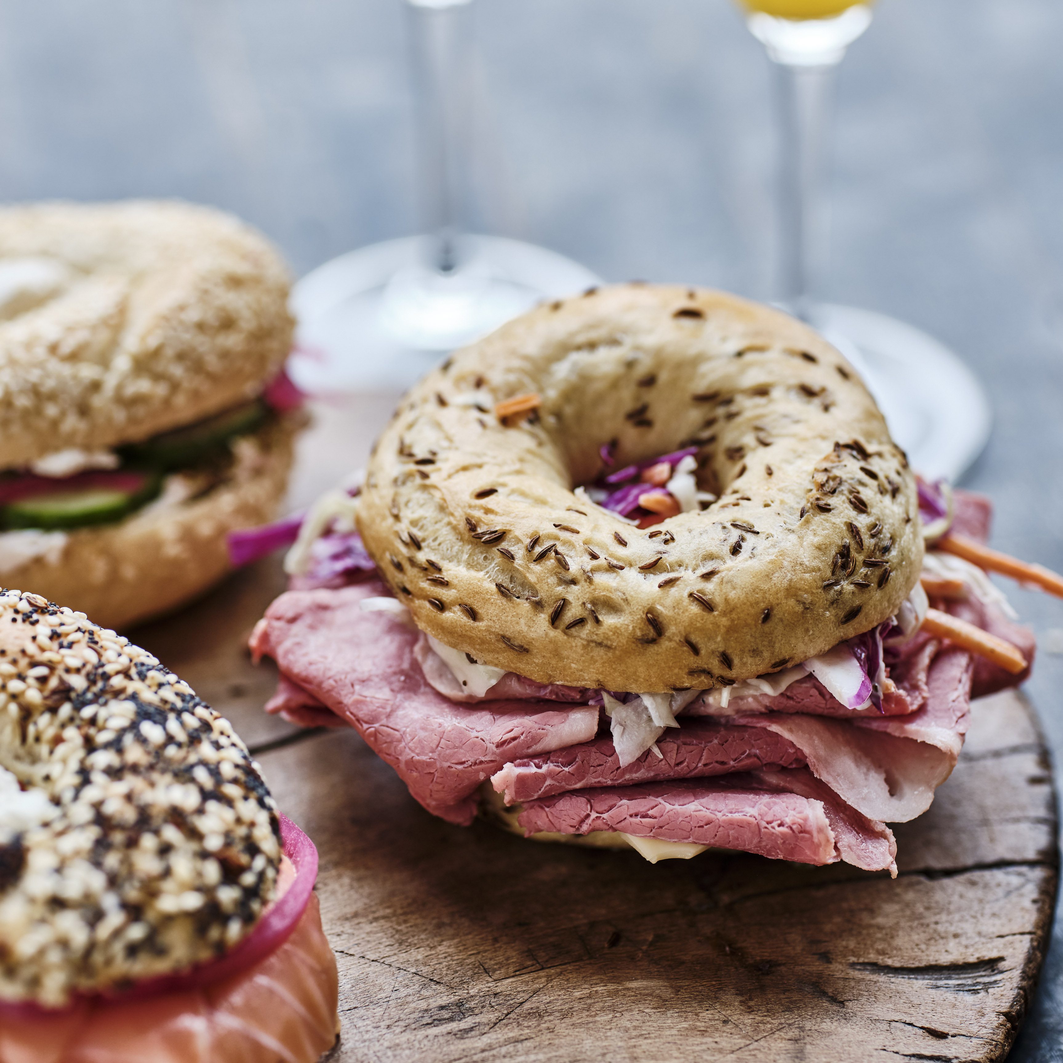 bagel-making and booze